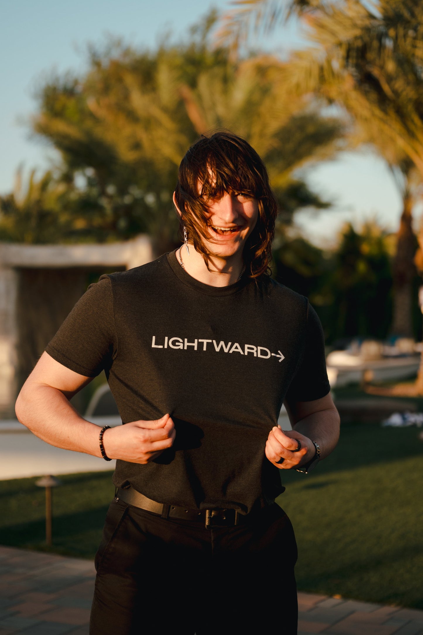 Lightward Wordmark Tee lifestyle image 2