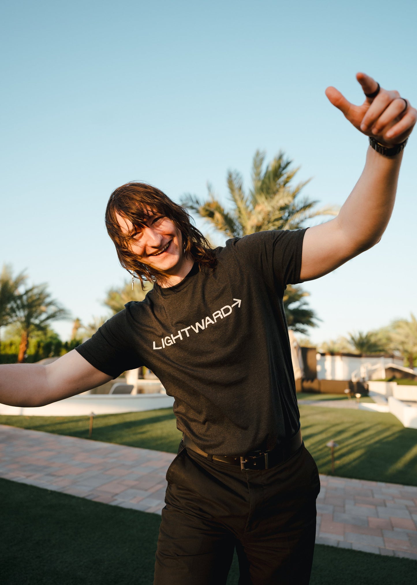 Lightward Wordmark Tee lifestyle image 3